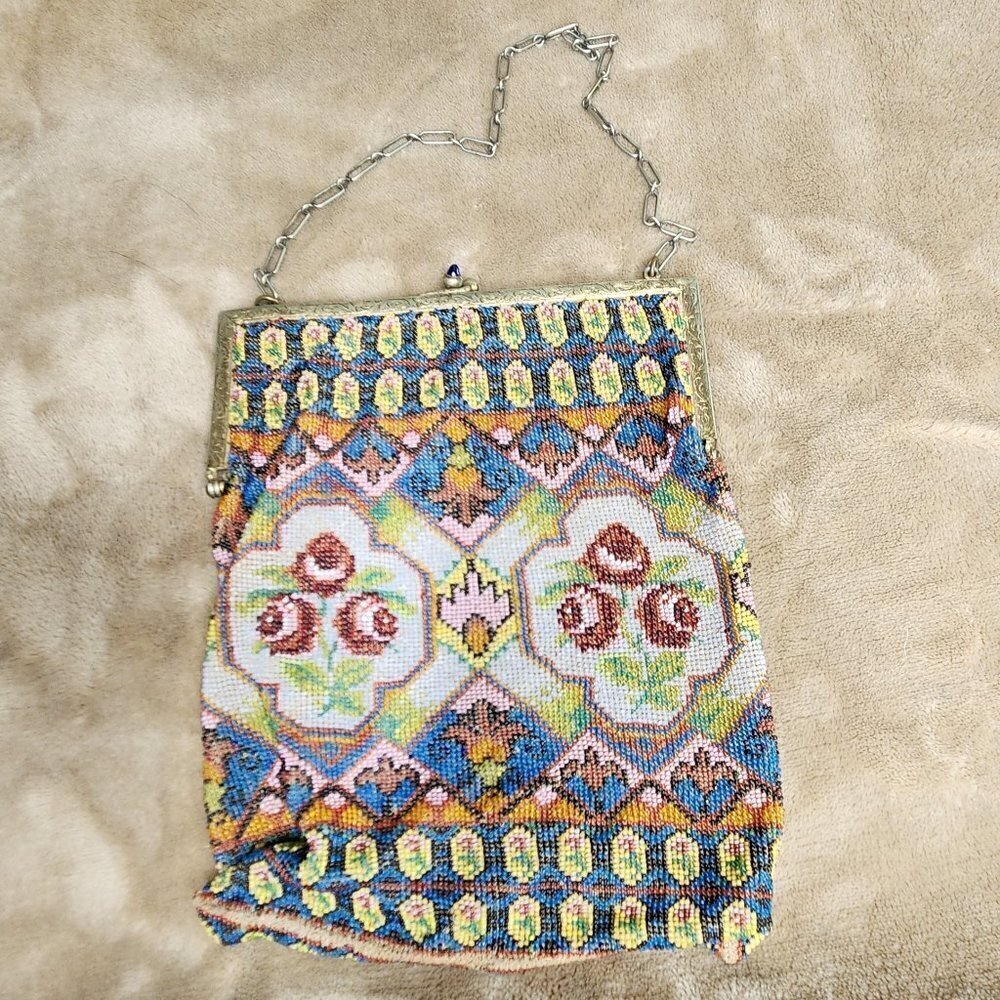 Vintage Beaded Purse - Picture 1 of 8